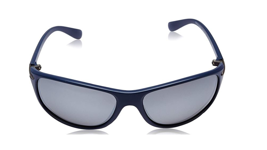 Image 1 of Grey Navigator Polarized Sunglasses for Men from Titan Available at Titan Eye+