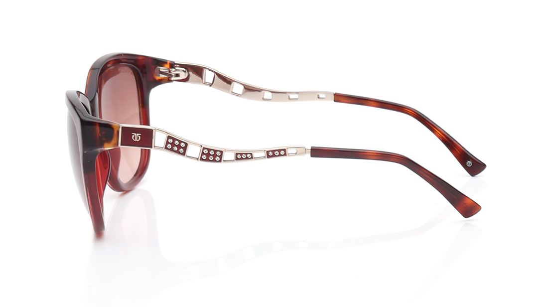 Image 7 of Red CatEye Sunglasses for Women from Titan Available at Titan Eye+