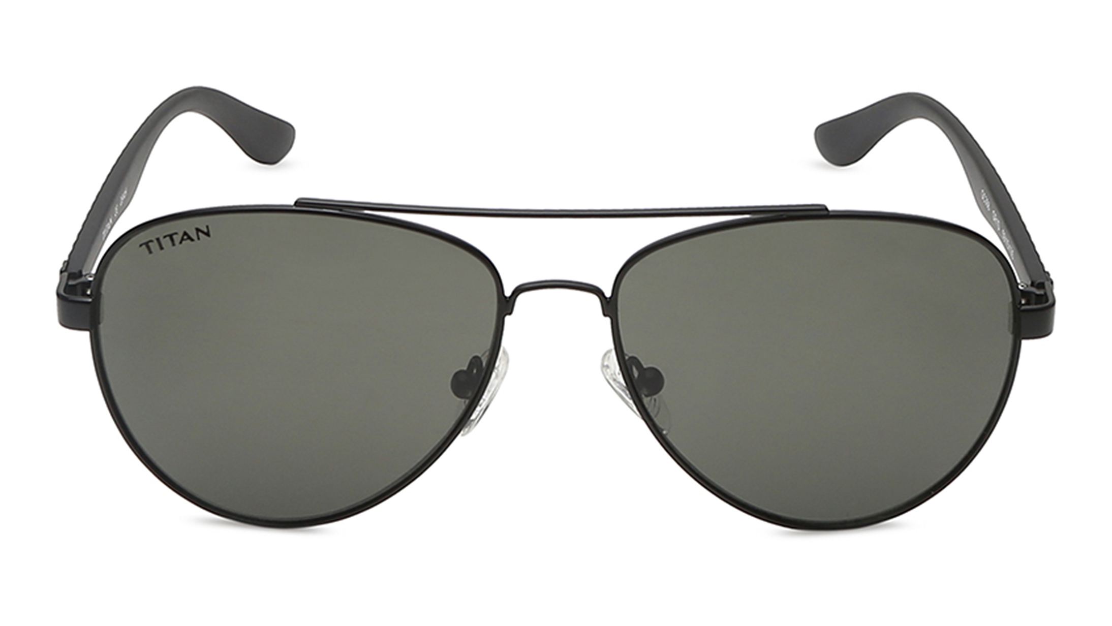 Image 1 of Green Aviator Sunglasses For Men from Titan Available at Titan Eye+