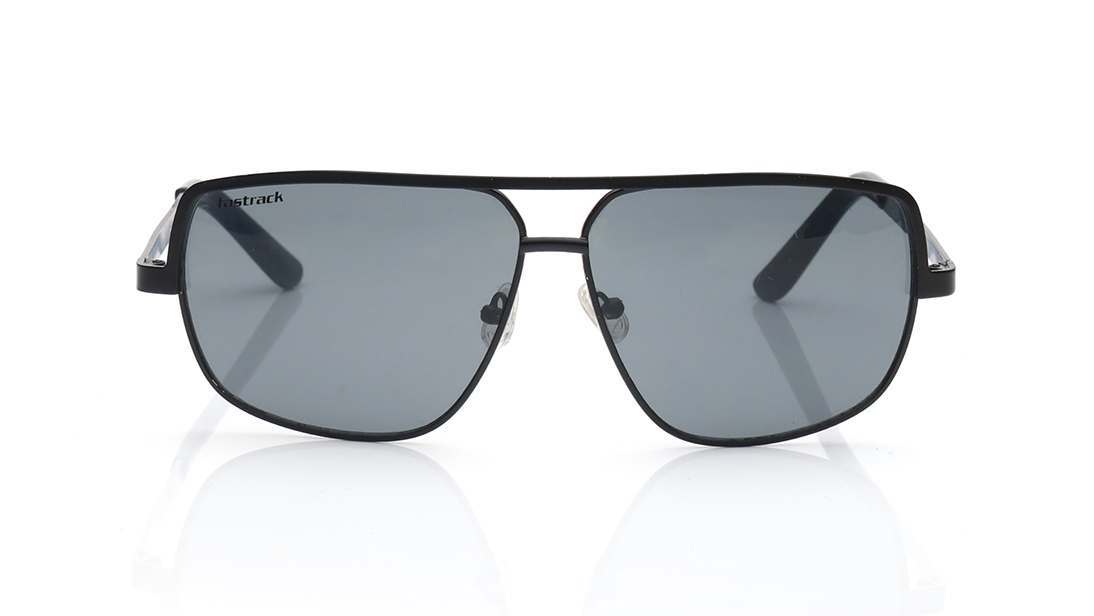 Image 1 of Black Aviator Sunglasses for Men from Fastrack Available at Titan Eye+