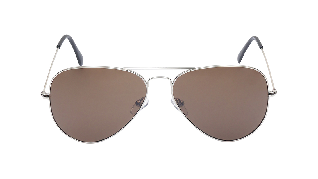 Image 1 of Brown Aviator Sunglasses for Men from Fastrack Available at Titan Eye+