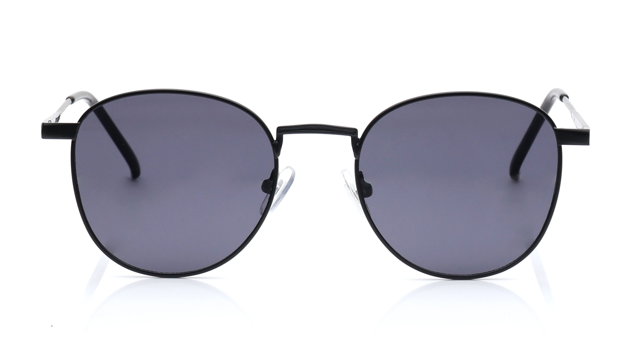 Image 1 of Black Round Sunglasses for Men and Women from Tees By Fastrack Available at Titan Eye+