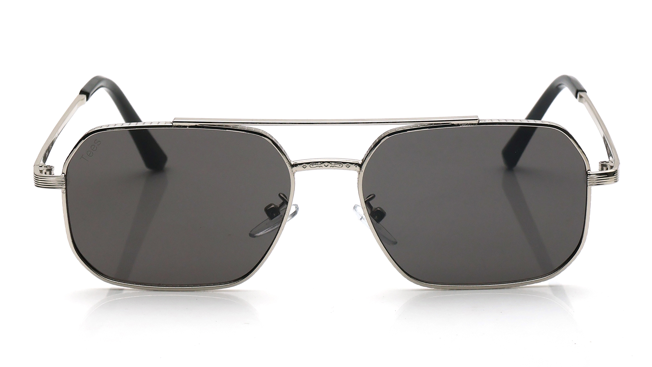 Image 1 of Black Square Sunglasses for Men and Women from Tees By Fastrack Available at Titan Eye+