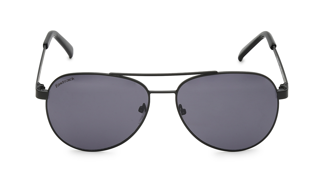 Image 1 of Black Aviator Sunglasses for Men from Fastrack Available at Titan Eye+