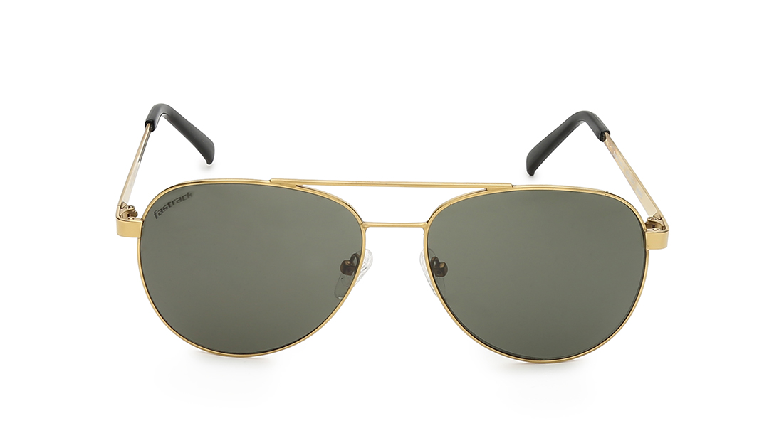 Image 1 of Green Aviator Sunglasses for Men from Fastrack Available at Titan Eye+