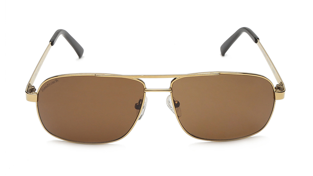 Image 1 of Brown Navigator Sunglasses for Men from Fastrack Available at Titan Eye+