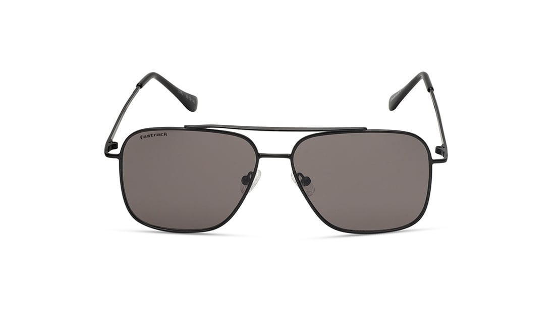 Image 1 of Black Navigator Rimmed Sunglasses from Fastrack from Fastrack Available at Titan Eye+