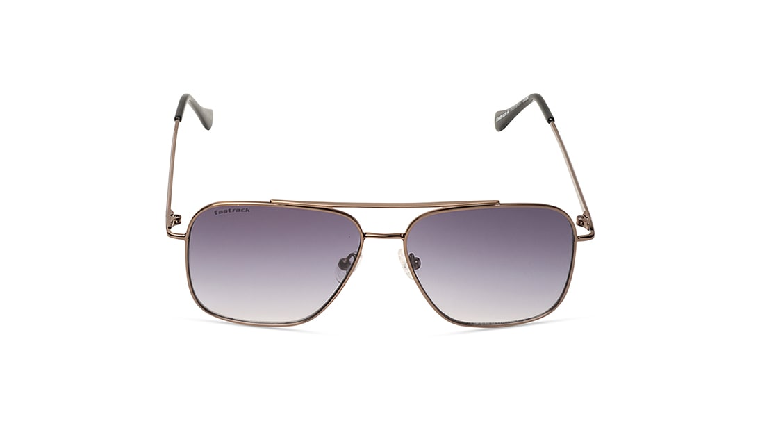 Image 1 of Smoke Gradient Navigator Rimmed Sunglasses (M253BK6V) from Fastrack Available at Titan Eye+