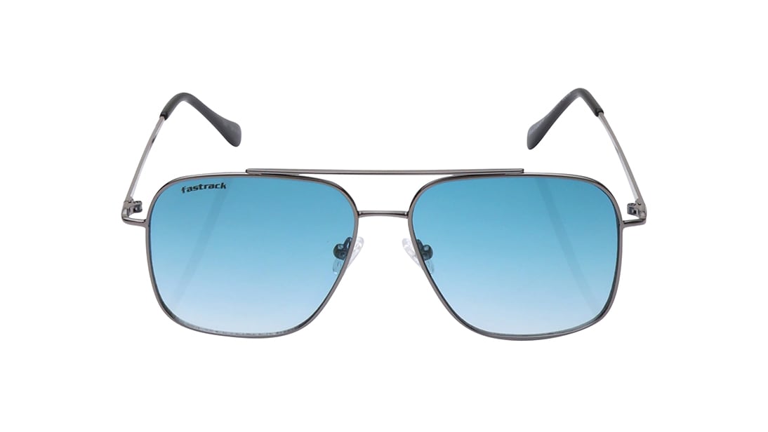 Image 1 of Grey Navigator Rimmed Sunglasses From Fastrack from Fastrack Available at Titan Eye+