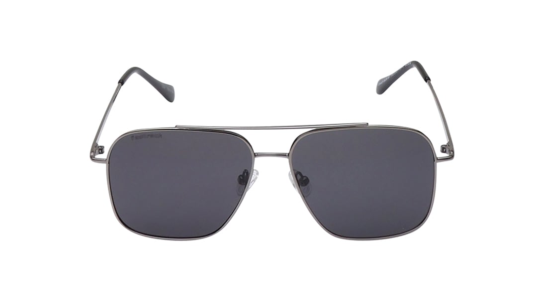 Image 1 of Grey Navigator Rimmed Sunglasses From Fastrack from Fastrack Available at Titan Eye+