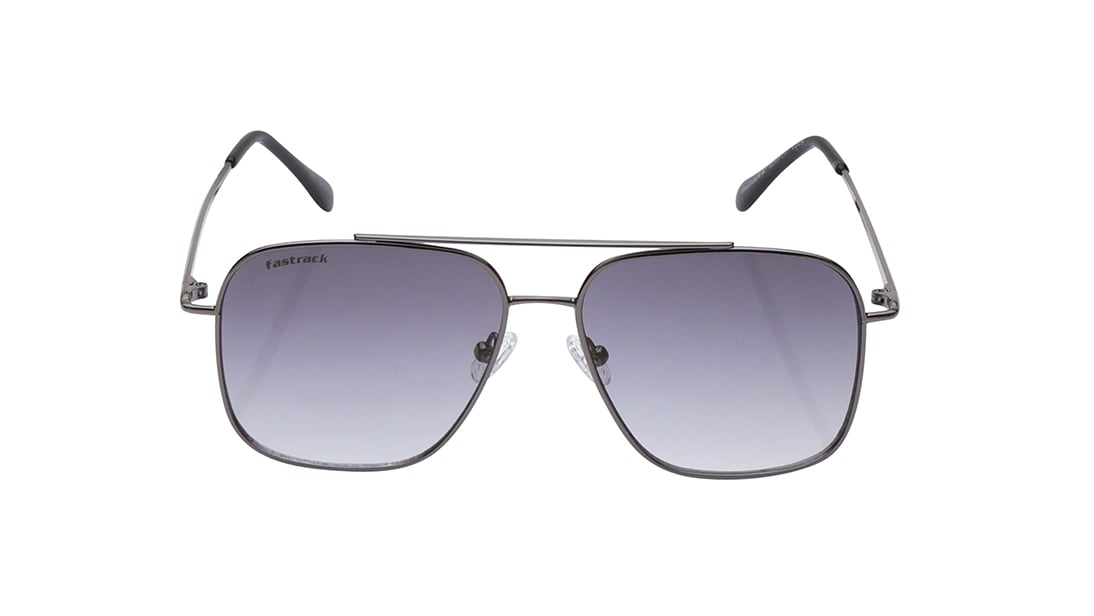 Image 1 of Grey Navigator Rimmed Sunglasses From Fastrack from Fastrack Available at Titan Eye+