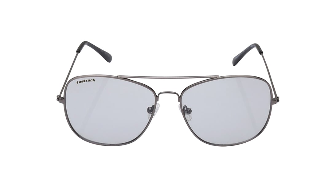 Image 1 of Silver Navigator Sunglasses for Men and Women from Fastrack Available at Titan Eye+
