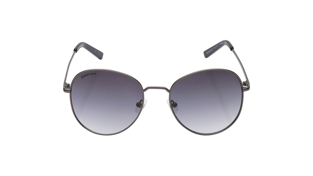 Image 1 of Grey Round Rimmed Sunglasses From Fastrack from Fastrack Available at Titan Eye+