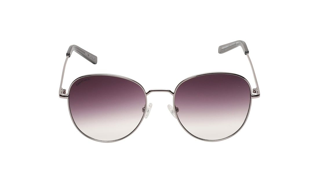 Image 1 of Purple Round Rimmed Sunglasses (M255PR4V) from Fastrack Available at Titan Eye+