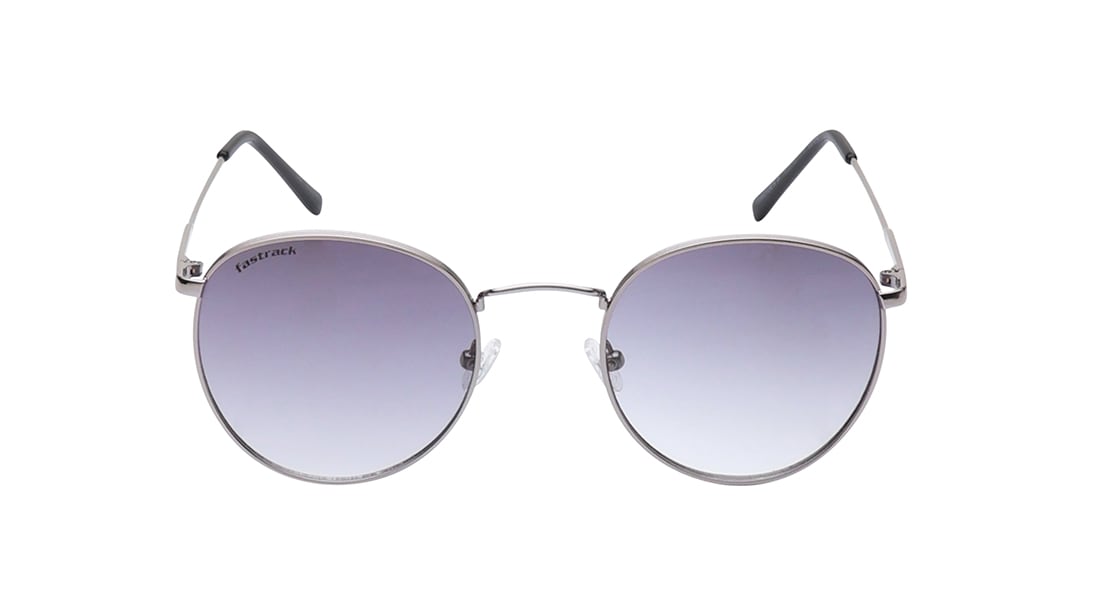 Image 1 of Grey Round Rimmed Sunglasses From Fastrack from Fastrack Available at Titan Eye+