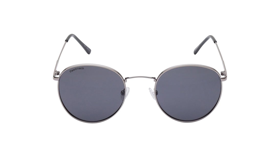 Image 1 of Grey Round Rimmed Sunglasses From Fastrack from Fastrack Available at Titan Eye+