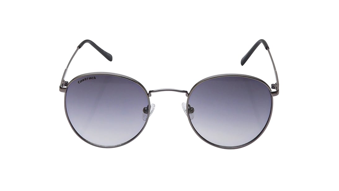 Image 1 of Grey Round Rimmed Sunglasses From Fastrack from Fastrack Available at Titan Eye+