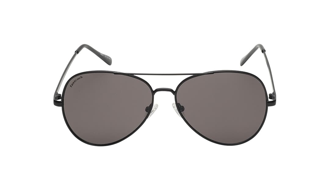 Image 1 of Smoke Gradient Aviator Rimmed Sunglasses from Fastrack Available at Titan Eye+