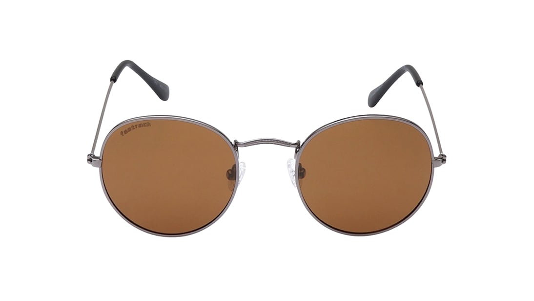 Image 1 of Grey Round Rimmed Sunglasses From Fastrack from Fastrack Available at Titan Eye+