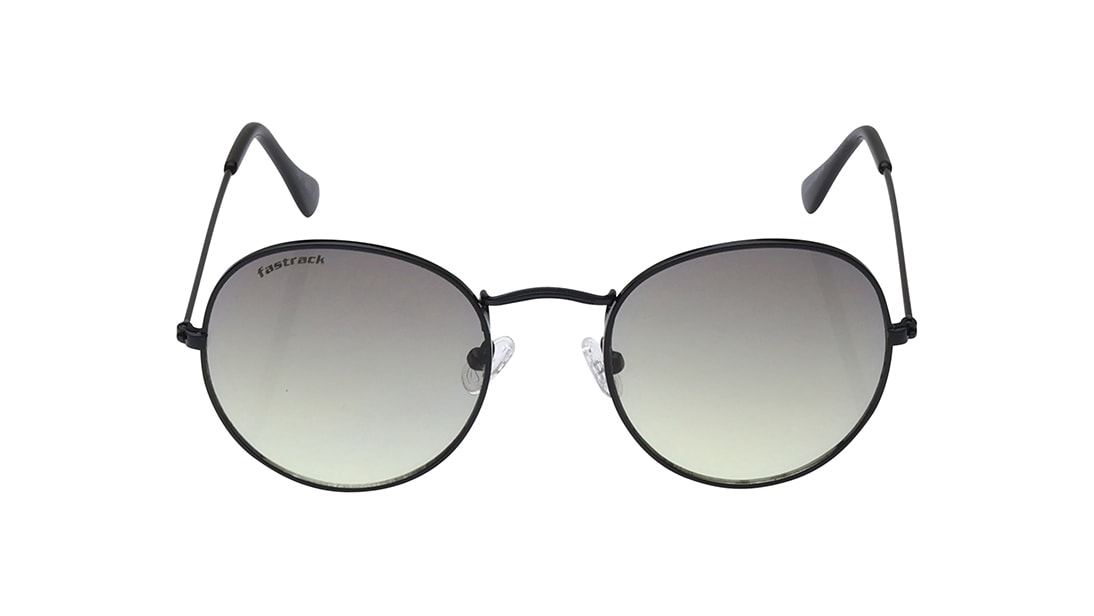 Image 1 of Black Round Rimmed Sunglasses From Fastrack from Fastrack Available at Titan Eye+