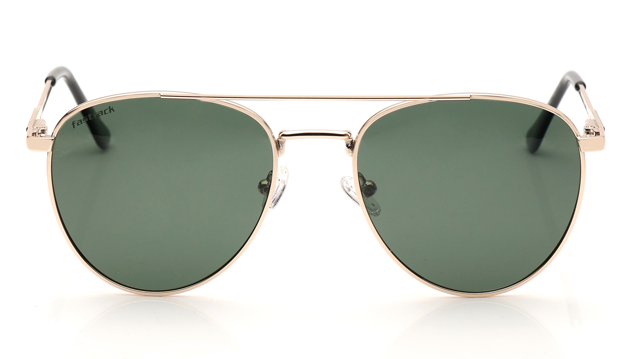 Image 1 of Green Aviator Sunglasses for Men and Women from Fastrack Available at Titan Eye+