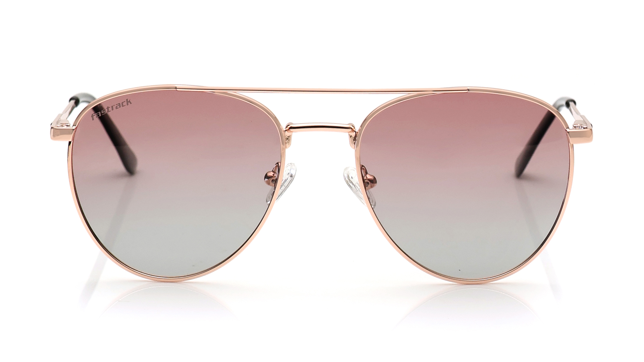 Image 1 of Pink Aviator Sunglasses for Men and Women from Fastrack from Fastrack Available at Titan Eye+