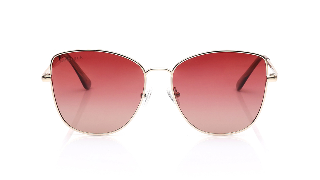 Image 1 of Brown Cateye Polarized Sunglasses for Women from Fastrack Available at Titan Eye+