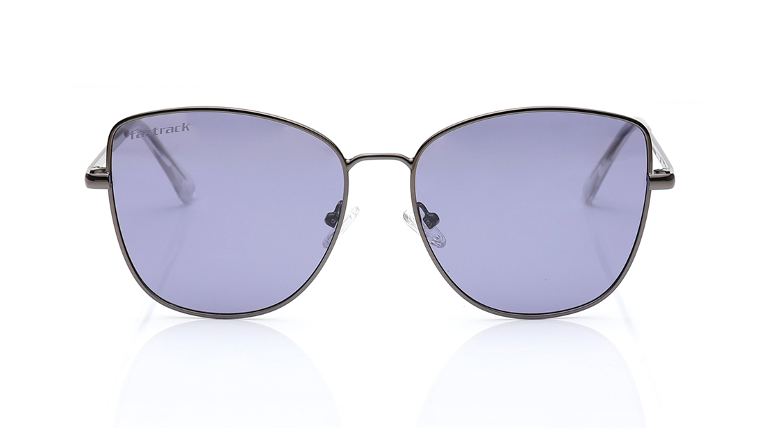 Image 1 of Violet Cateye Polarized Sunglasses for Women from Fastrack Available at Titan Eye+