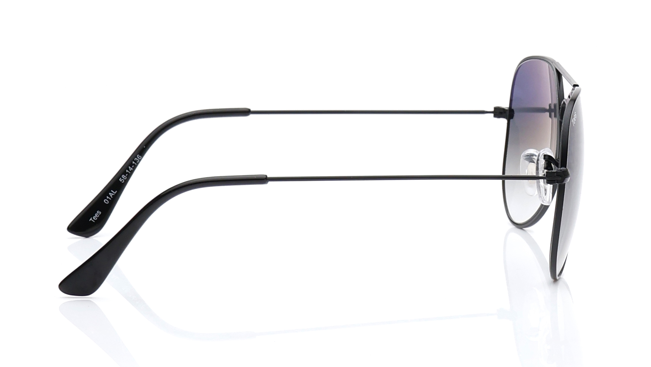 Image 5 of Blue Aviator Sunglasses for Men and Women from Tees By Fastrack Available at Titan Eye+