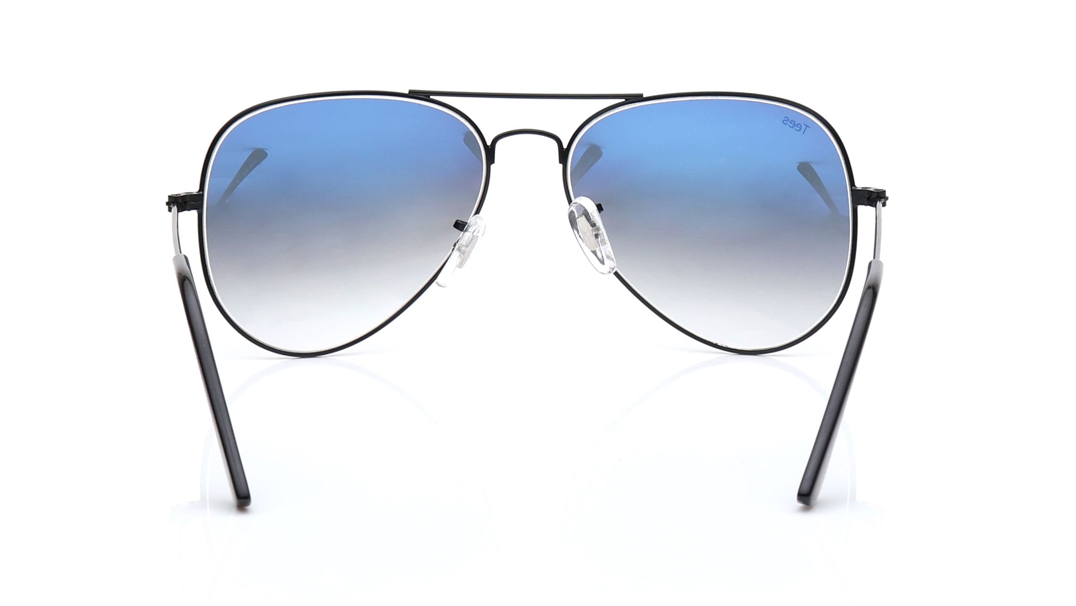 Image 4 of Blue Aviator Sunglasses for Men and Women from Tees By Fastrack Available at Titan Eye+