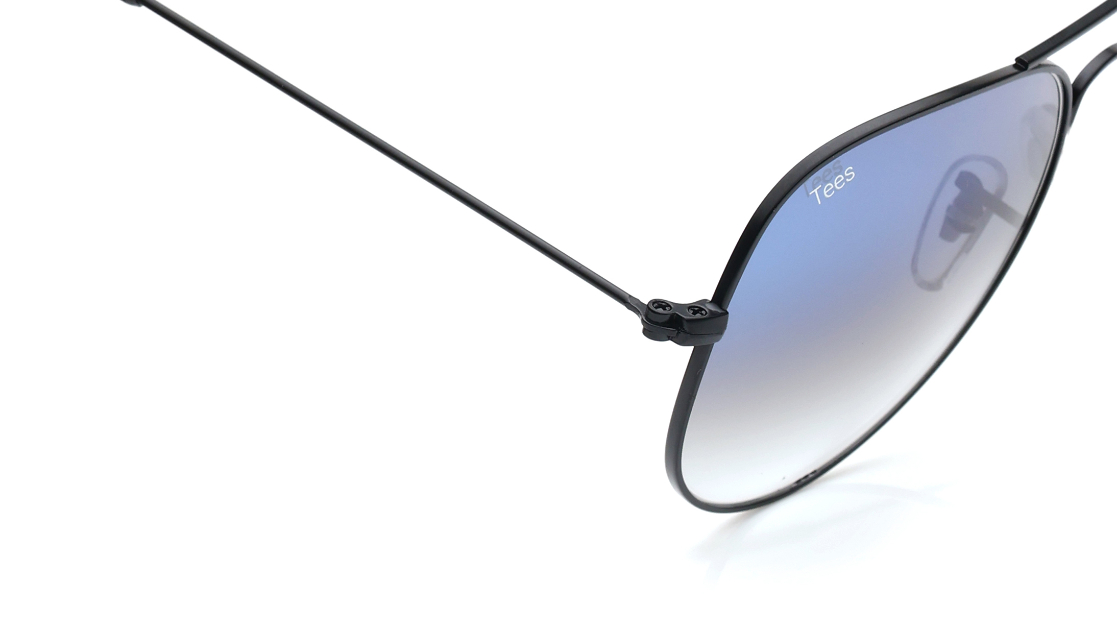 Image 3 of Blue Aviator Sunglasses for Men and Women from Tees By Fastrack Available at Titan Eye+