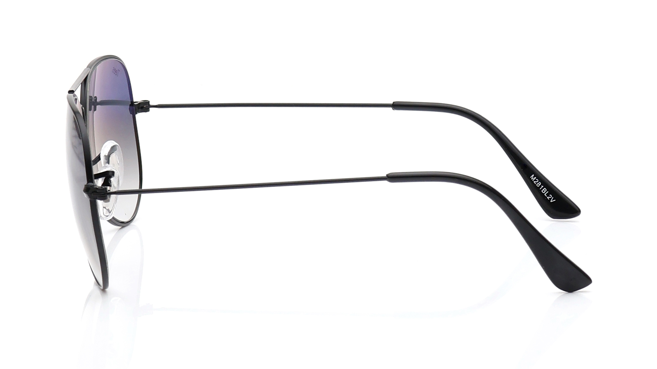 Image 7 of Blue Aviator Sunglasses for Men and Women from Tees By Fastrack Available at Titan Eye+