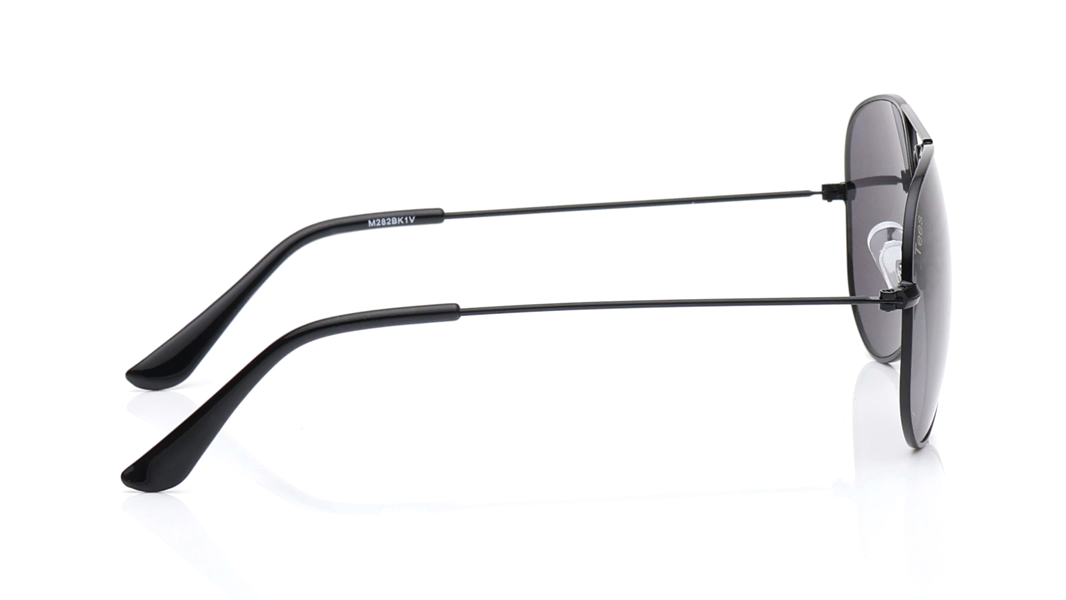 Image 5 of Black Aviator Sunglasses for Men and Women from Tees By Fastrack Available at Titan Eye+
