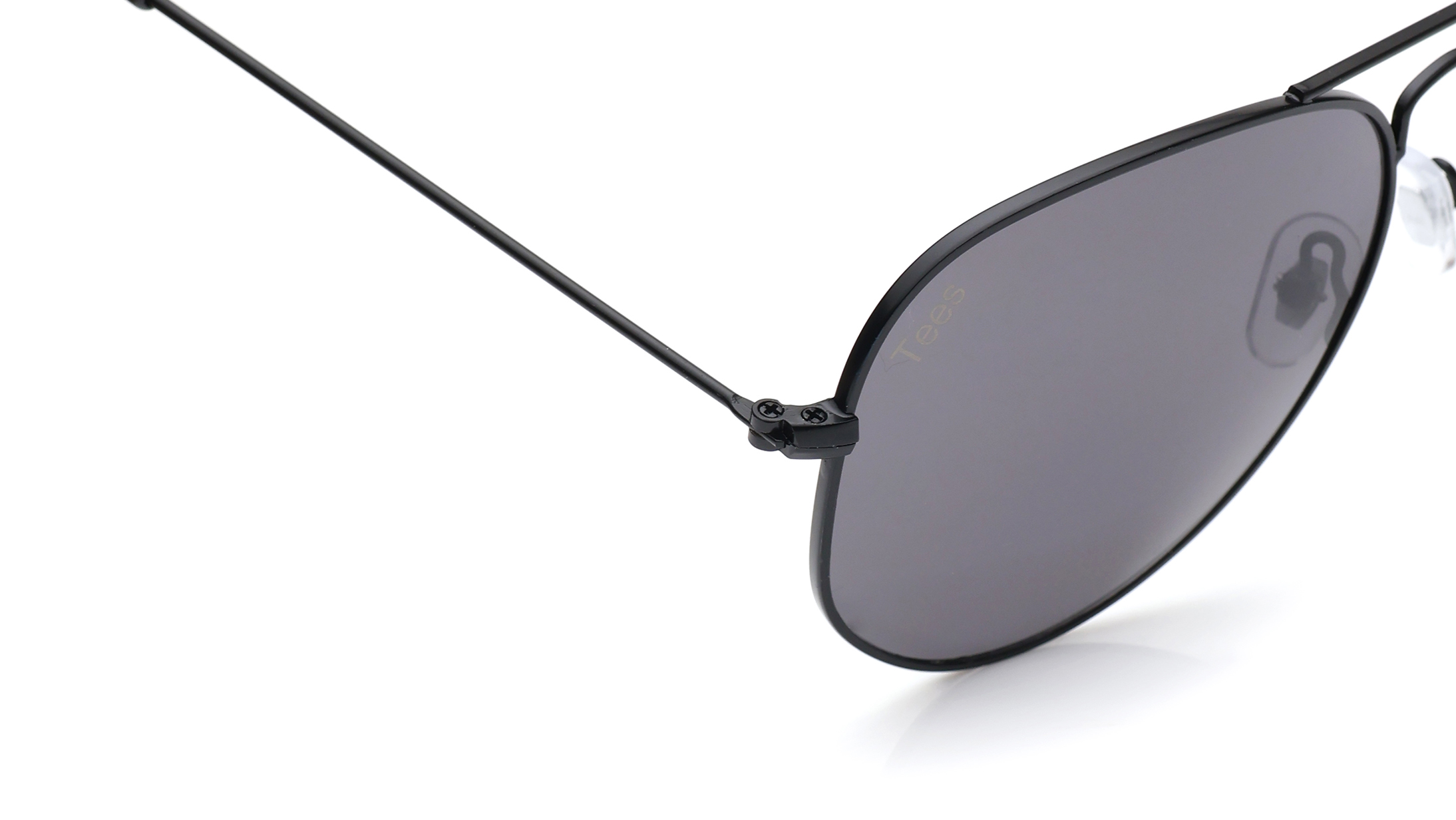 Image 4 of Black Aviator Sunglasses for Men and Women from Tees By Fastrack Available at Titan Eye+