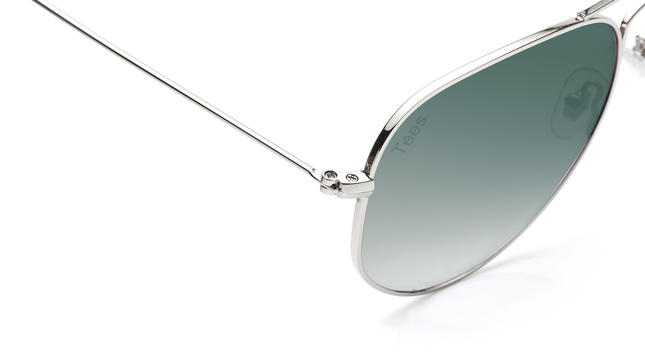 Image 12 of Green Aviator Sunglasses for Men and Women from Tees By Fastrack Available at Titan Eye+