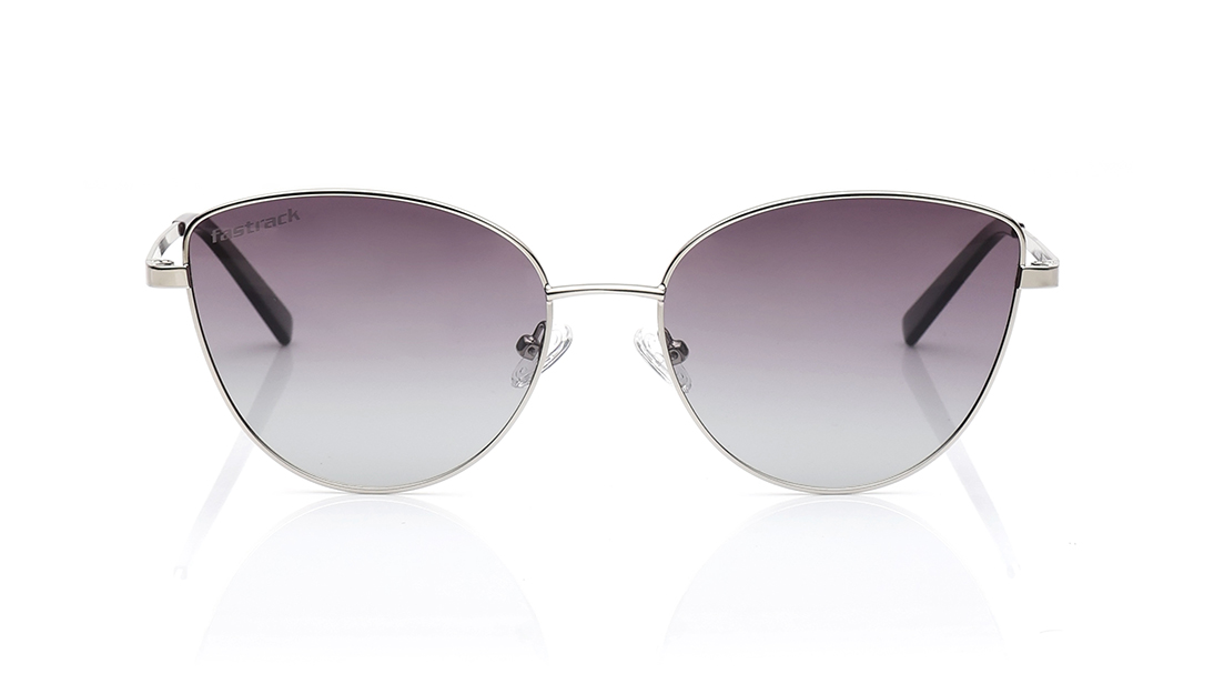 Image 1 of Purple Cateye Polarized Sunglasses for Women from Fastrack Available at Titan Eye+