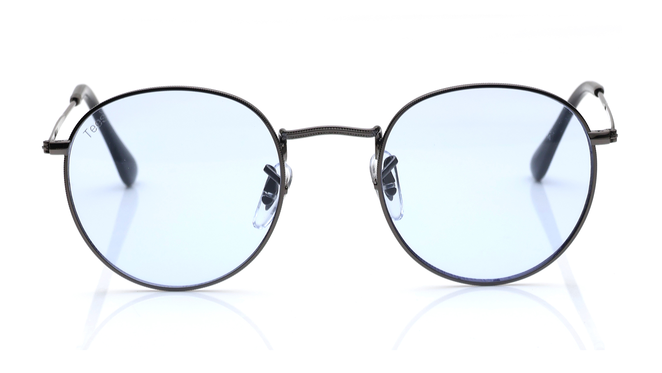 Image 1 of Blue Round Sunglasses for Men and Women from Tees By Fastrack Available at Titan Eye+