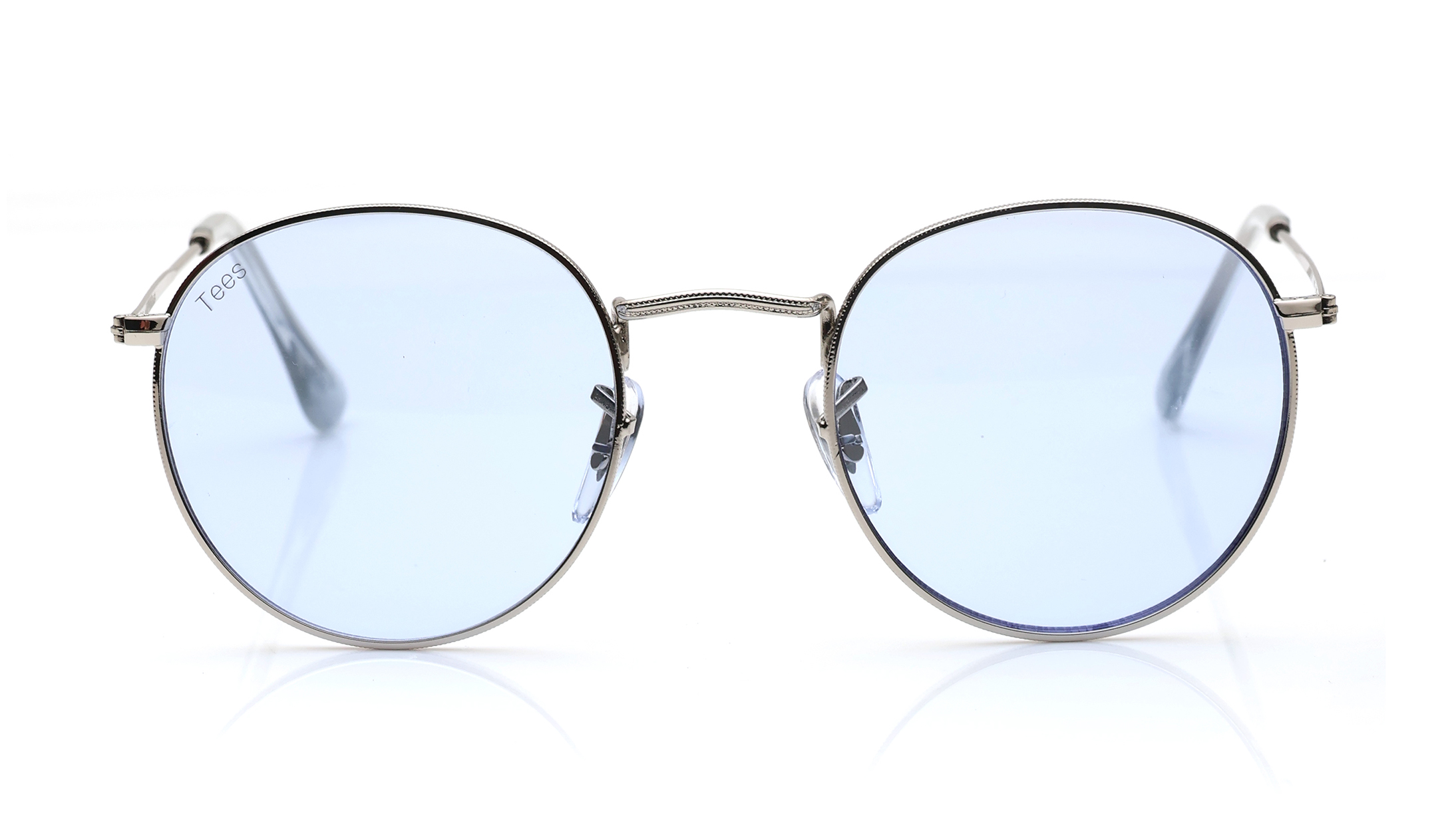 Image 1 of Blue Round Sunglasses for Men and Women from Tees By Fastrack Available at Titan Eye+