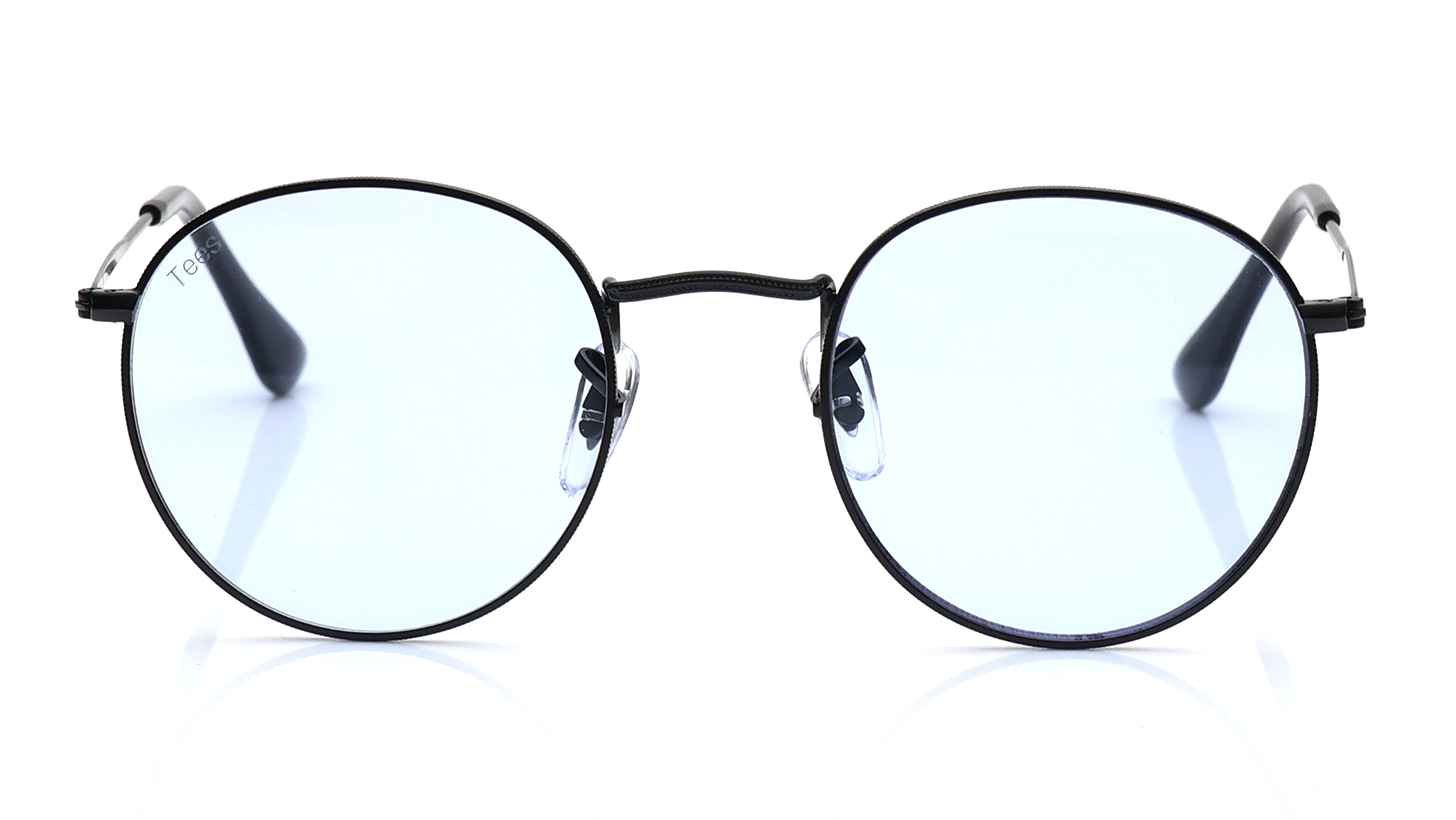 Image 1 of Transparent Round Sunglasses for Men and Women from Tees By Fastrack Available at Titan Eye+