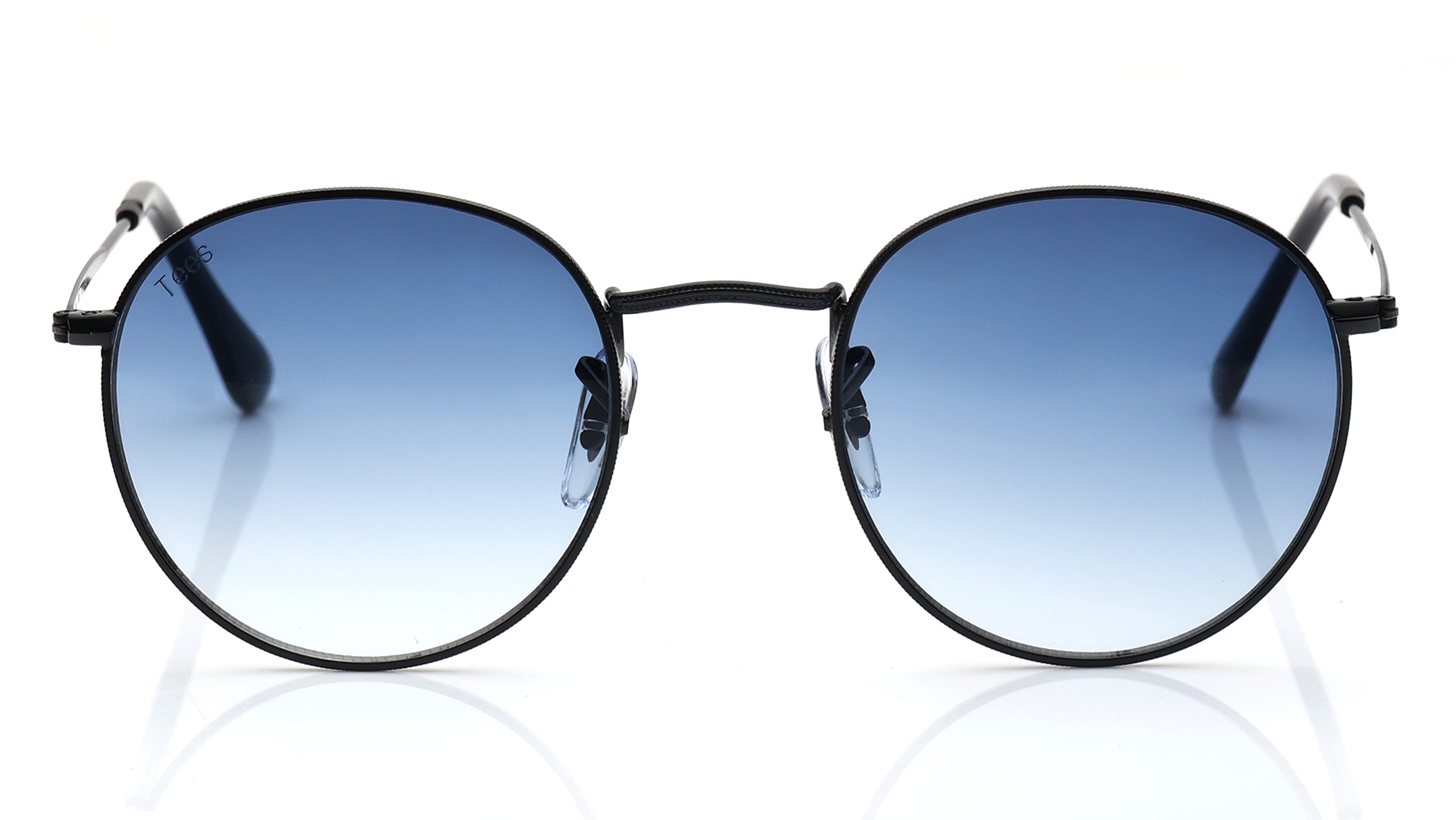 Image 1 of Blue Round Sunglasses for Men and Women from Tees By Fastrack Available at Titan Eye+