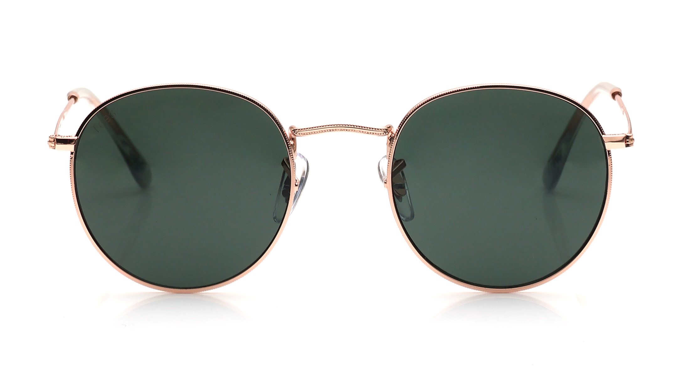 Image 1 of Green Round Sunglasses for Men and Women from Tees By Fastrack Available at Titan Eye+