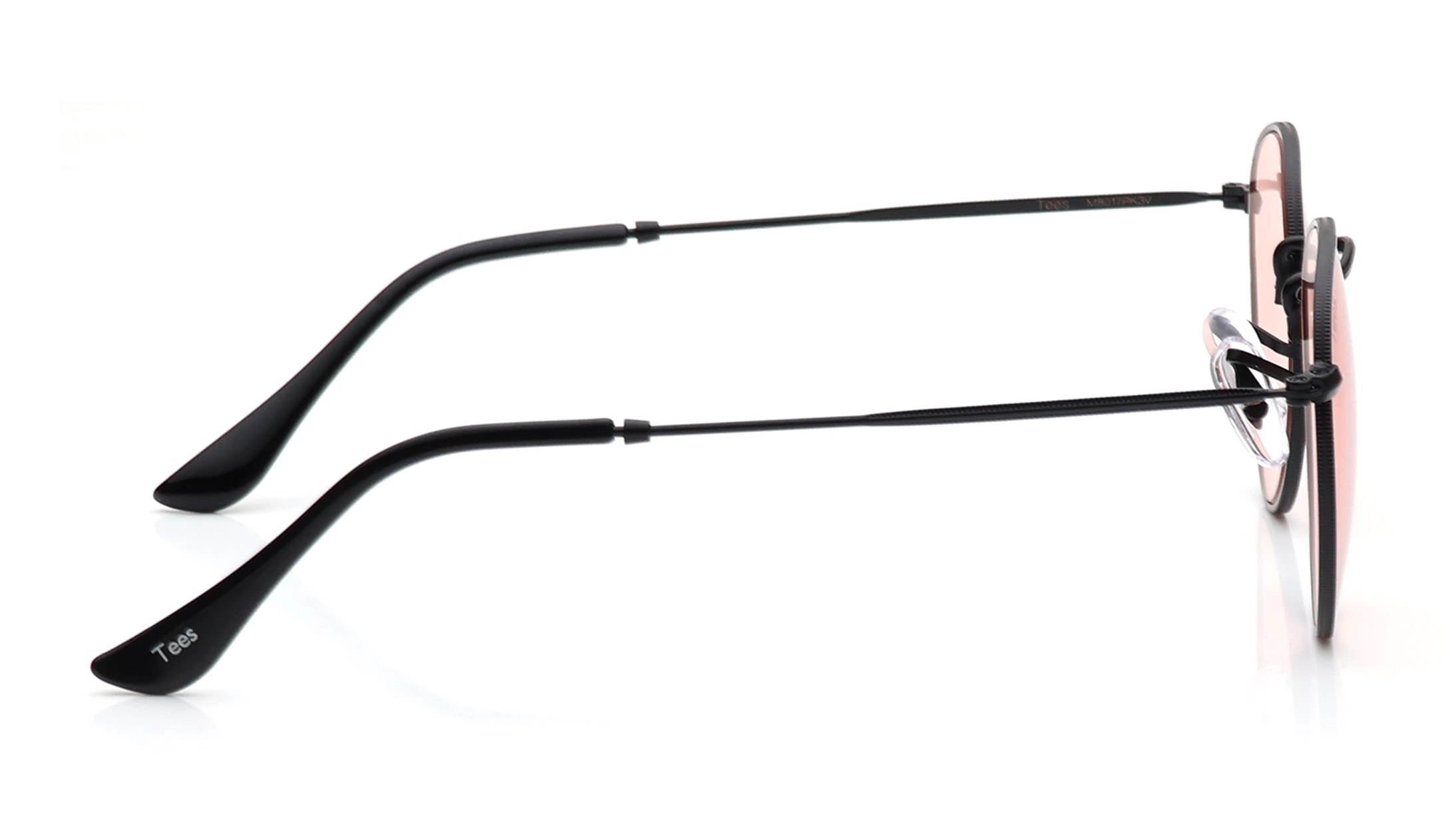 Image 3 of Pink Round Sunglasses for Men and Women from Tees By Fastrack Available at Titan Eye+