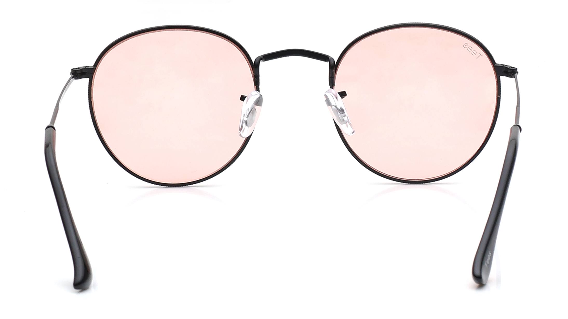 Image 4 of Pink Round Sunglasses for Men and Women from Tees By Fastrack Available at Titan Eye+