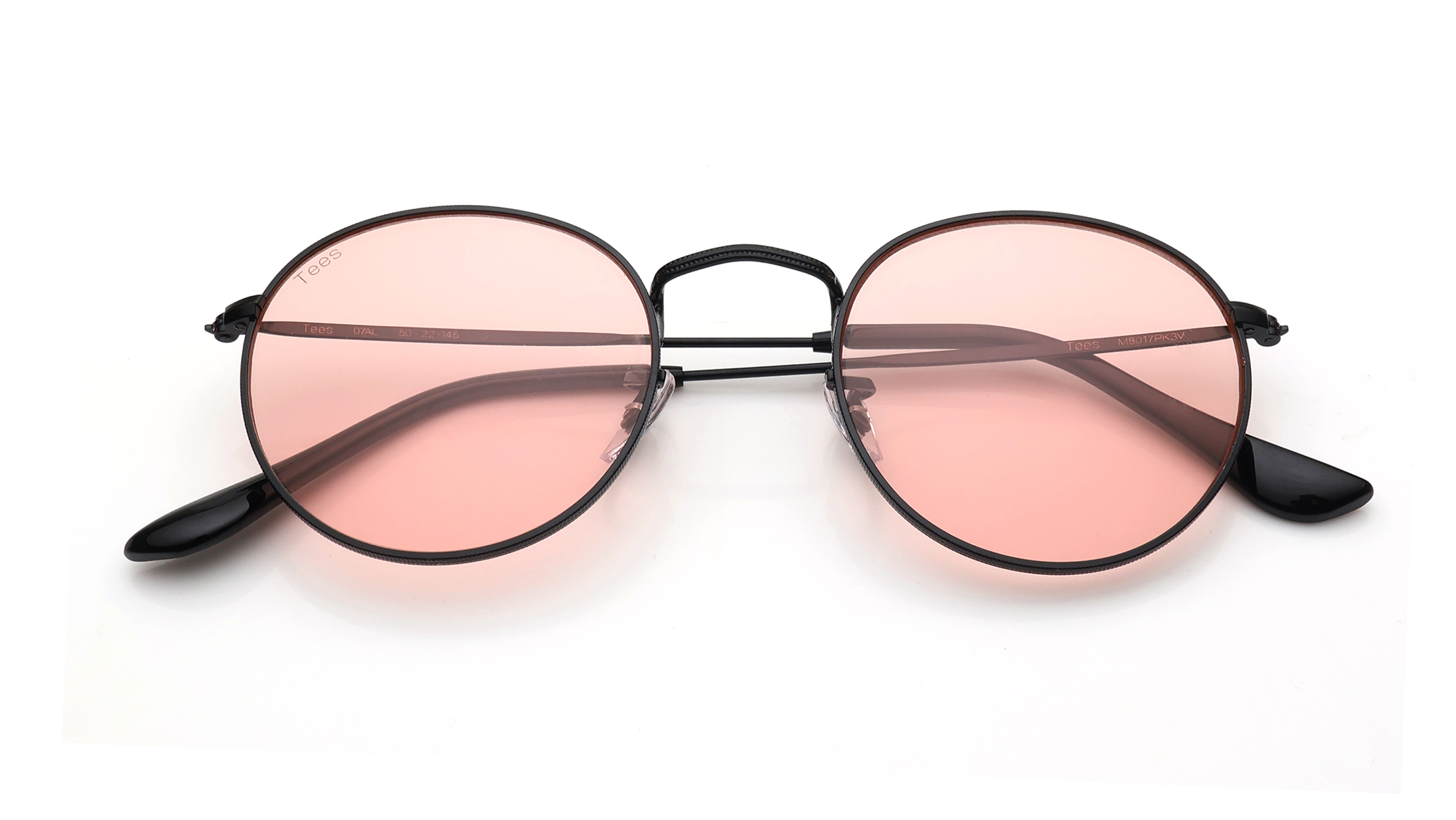 Image 6 of Pink Round Sunglasses for Men and Women from Tees By Fastrack Available at Titan Eye+
