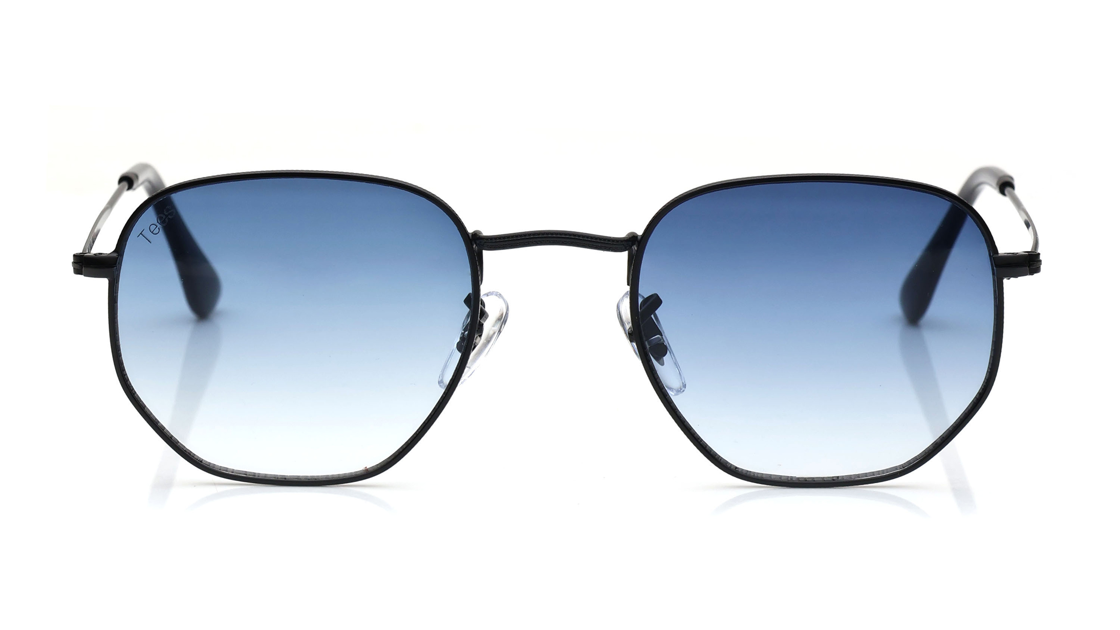 Image 1 of Blue Hexagon Sunglasses for Men and Women from Tees By Fastrack Available at Titan Eye+