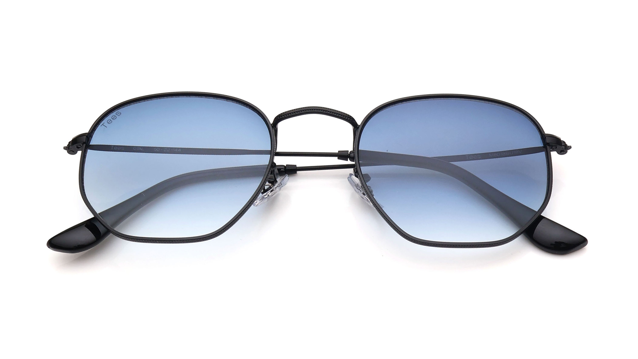 Image 6 of Blue Hexagon Sunglasses for Men and Women from Tees By Fastrack Available at Titan Eye+
