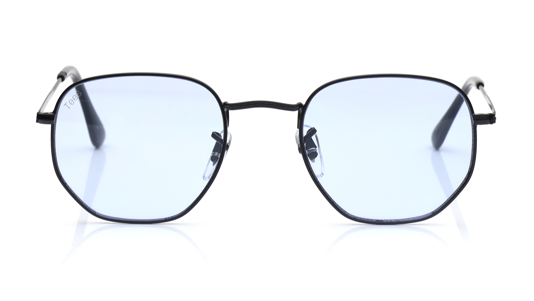 Image 1 of Blue Hexagon Sunglasses for Men and Women from Tees By Fastrack Available at Titan Eye+
