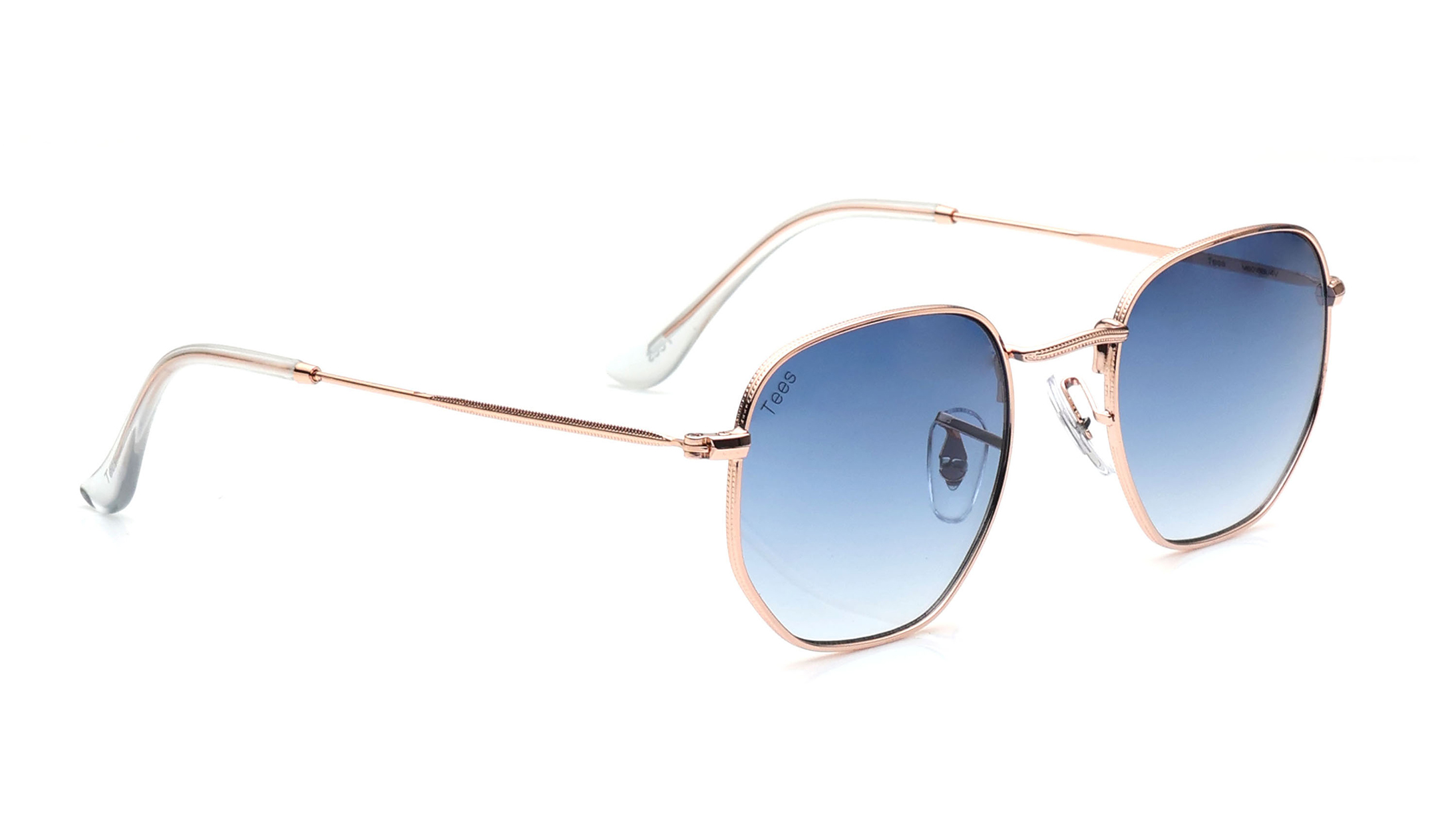 Blue Hexagon Sunglasses for Men and Women