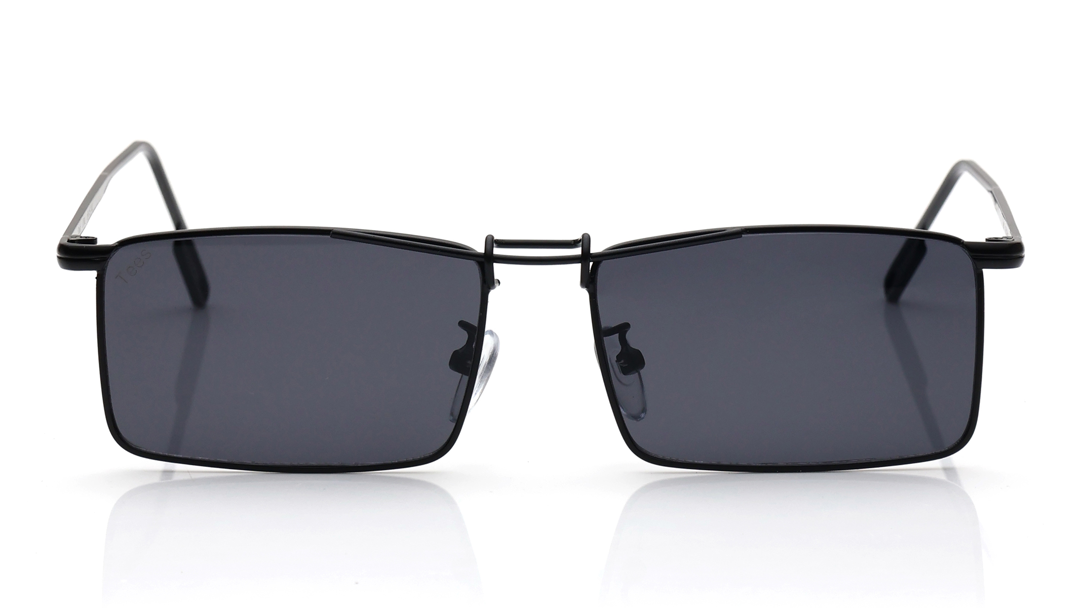 Image 1 of Black Rectangle Sunglasses for Men and Women from Tees By Fastrack Available at Titan Eye+
