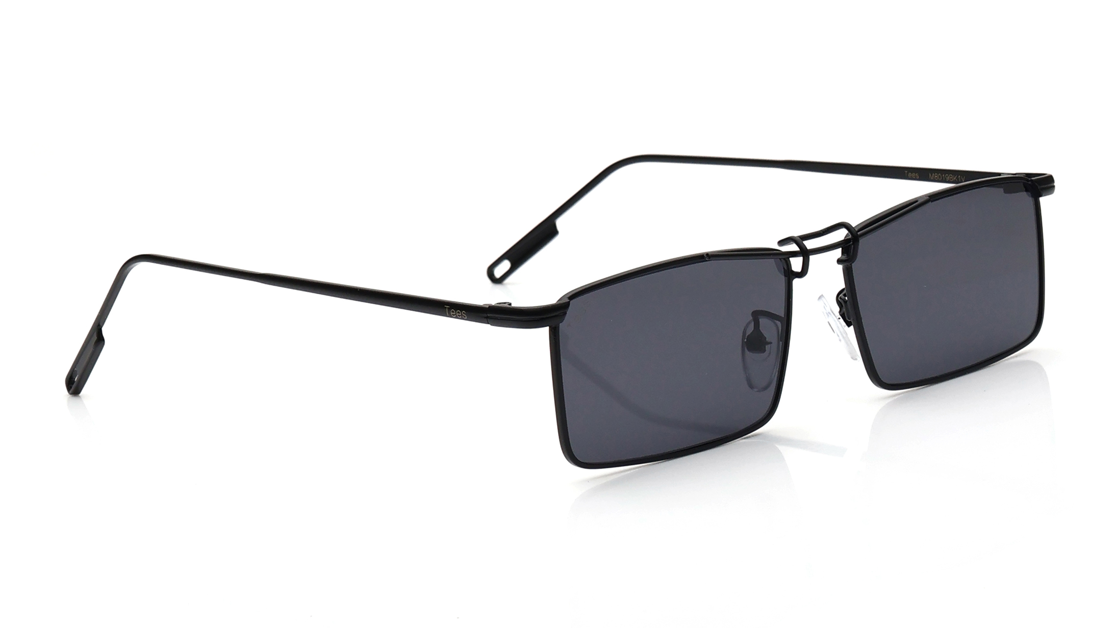 Black Rectangle Sunglasses for Men and Women